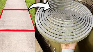 We Made A Concrete Slinky