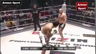 Fedor Emelianenko vs Jaideep Singh ( Fedor is back and win)