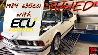 Stunning 1984 BMW 635csi with ECU Masters on the Dyno! What an amazing daily!