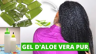 DIY Organic ALOE VERA GEL For Healthy Hair And Skin | How To Store it For Months !