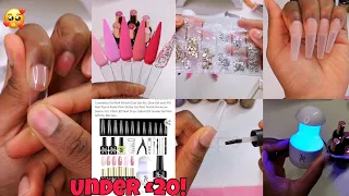 🤯 BEST GEL X DUPE KIT!!! | CHEAP AMAZON NAIL KIT 💅🏾