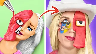 AJUDA! 😱 A Barbie é um monstro!  💥 Transformação maluca para uma boneca com gadgets incríveis