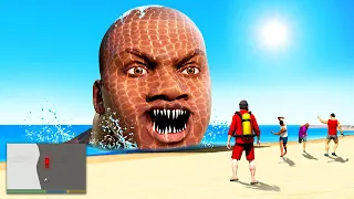 Franklin is a SEA MONSTER in GTA 5