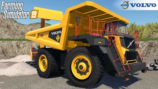 Farming Simulator 19 - VOLVO Mining Dump Truck Transporting Gravel