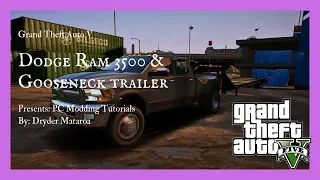 PC Modding Tutorials: How To Install 2010 Dodge Ram 3500 & PJ Gooseneck trailer #64