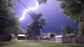 Nighttime Thunderstorm with Intense Lightning 2023 #2