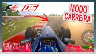 F1 2006 PS3 Championship Modo Carreira Difícil EP 01 - O INÍCIO DA NOVA CAMINHADA NA FÓRMULA 1!!