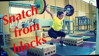 Evstyukhina Nadi - Snatch from blocks / Рывок с плинтов