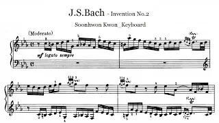 Bach - invention No.2 harpsichord  바흐 - 인벤션 2번 하프시코드