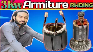 How to rewinding generator Armiture 3kva. No power generator