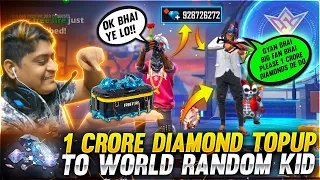 1 Crore Diamond Topup to World Random Kid