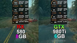 RX 580 8GB vs GTX 980 Ti - Test in 10 Games (Tested in 2023)