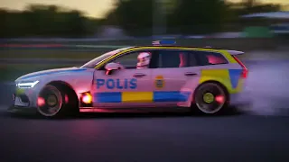 Widebody v60 police car drifting | Assetto Corsa