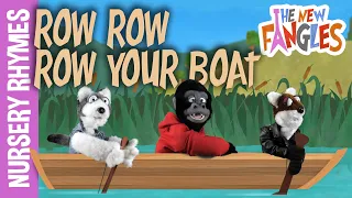 Row Row Row Your Boat | Nursery Rhymes for Kids | The New Fangles Puppet Band