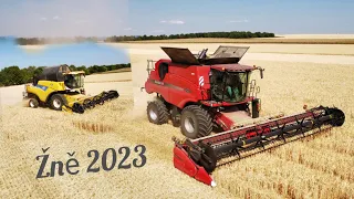 Žně 2023 |Case IH Axial Flow 7230 |Sklizeň Ječmene (2023)|New holland CR 980 |2 kombajny v nasazení