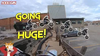 Urban Supermoto Exploring | Spencer Almost Dies!!