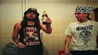 Interview with Max Cavalera & Andreas Kisser (Sepultura) in Ljubljana before the concert,28.04.1992
