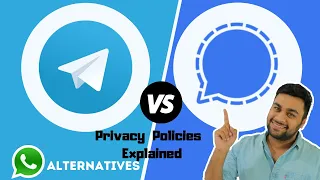 Telegram vs Signal | Privacy Policies Explained | Whatsapp Alternative ( Hindi)