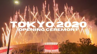 Tokyo 2020 Olympics Opening Ceremony | Drone display | Fireworks