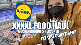 XXXXL FOOD HAUL | WOCHENEINKAUF | LIDL | GÜNSTIGER WIE KAUFLAND UND ALDI ? | FLEISCHLOS |