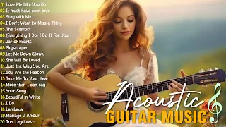 TOP 100 ROMANTIC GUITAR SONGS 70s 80s 90s - Let The Sweet Sounds Of Guitar Music Warm You Up