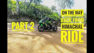 Ride to Himachal | Vlog in Punjabi | part-2  | drag ninja 1000 vs ninja zx6r