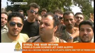 Syrian rebels claim downing of military plane