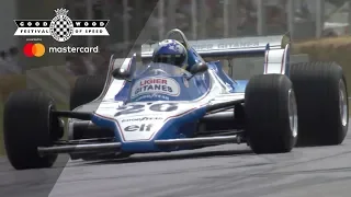 Sound ON! Screaming Ligier JS11 blasts up FOS hill