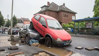 15.07.2021 - Unwetter in Eschweiler richtet hohe Schäden an - Krankenhaus evakuiert