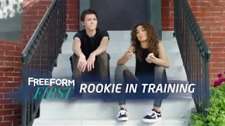 tom holland and zendaya - rookie in training for freeform first [HD version]