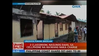 UB: 2 classroom, nasunog dahil sa cellphone na naiwang naka-charge