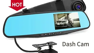 Enhance Your Driving Safety With 1080P Car DVR Dual Lens Rearview Mirror Dash Cam
