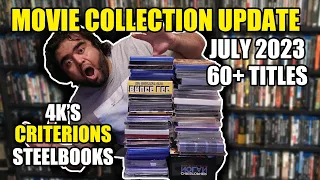 HUGE Movie Collection Update | July 2023 | 60+ Titles | 4k's + Steelbooks + Criterions + More