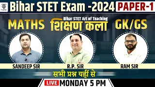 BIHAR STET 2024, Shikshan Kala Bihar Stet ,Math ,GK/GS for stet , Bihar STET 2024 Theory ..TargetOn