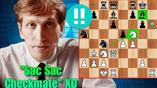 Bobby Fischer Sacrificed His Knight And Queen To Checkmate His Opponent Like a Goat | Chess Strategy