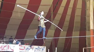 Lucky Irani circus 2021 cycle items on wire