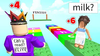 BIGGEST Answer WINS... On Roblox Word Bridge