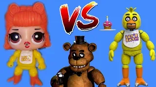 #ФНАФ! БОЛЬШАЯ КУКЛА ЛОЛ и Аниматроники! FNAF против Куклы LOL/Видео для детей! Игрушки с Viki Mouse