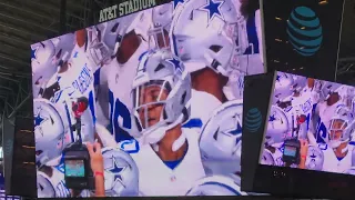 Dallas Cowboys pregame post warmup gathering Donovan Wilson addresses the team 10/23/22