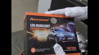 Как оставить галоген в прошлом. Новая LED-лампа H7 от Aozoom. Распаковали, сравнили с обычной лампой