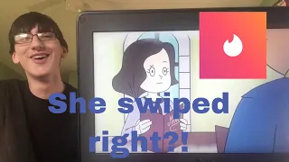 SHE REALLY SWIPED RIGHT?! Caillou the grownup goes on a date reaction