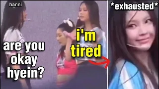 Hanni Helped ‘Exhausted’ Hyein During Live Performance...