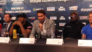 FULL UNCUT PRESS CONFERENCE ANTHONY JOSHUA v KEVIN JOHNSON, RYDER v  BLACKWELL , CARDLE v EVANS