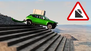 BeamNG Drive - Cars vs Stairs #12