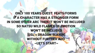 Top strongest fairy tail 100 years quest characters