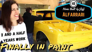 Finally painting the Alfarrari - Ferrari engined Alfa 105 Alfarrari build part 145