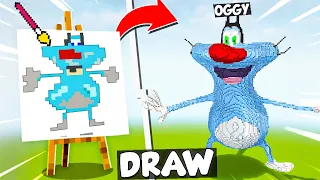 NOOB vs PRO: DRAWING BUILD COMPETITION in Minecraft [Episode 4]