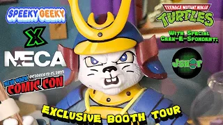 NECA Toys NYCC 2023 TMNT Booth Tour Walkthrough with Trevor Zammit and Between 2 Sentinels