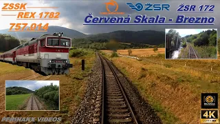 Cabview Červená Skala - Brezno 🌿 ► ŽSR172 ► 757.014 ► REX 1782