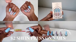 HOW I MADE MY $2 SHEIN PRESS ON NAILS LOOK NATURAL & LAST 2 WEEKS | DIY NAILS AT HOME